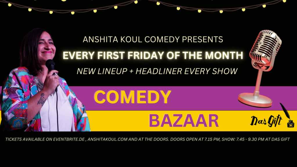 Comedy Bazaar Berlin			 Neukölln 
								Fri May 3 @ 19:30 - 21:30|Recurring Event (See all)An event every month that begins a...