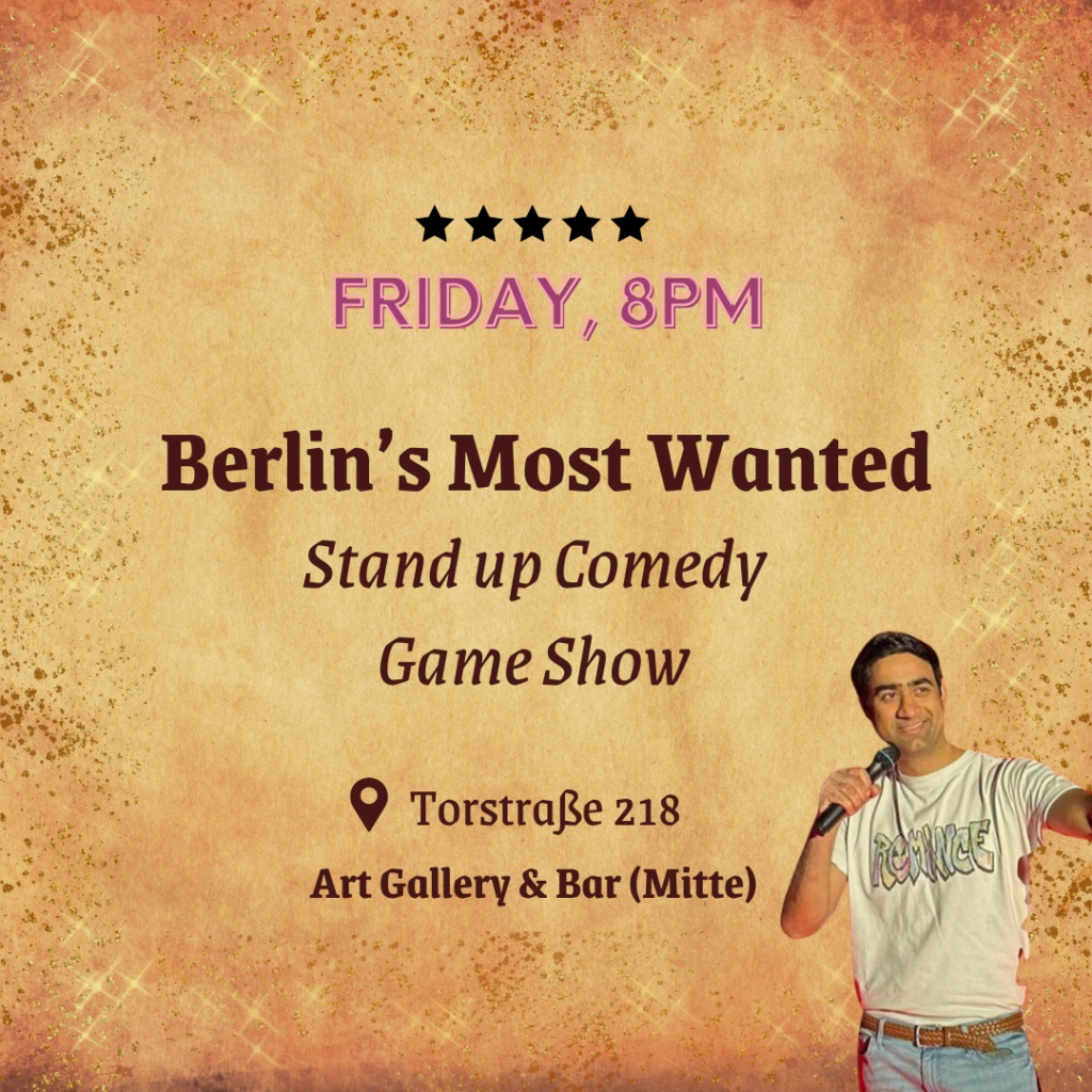 Stand up Comedy Game show in an Art Gallery 😍 (Mitte) 1000+ tickets sold 🚀 ★★★★★ Reviews 🎉 – Click here for #FREE Reservations!!...