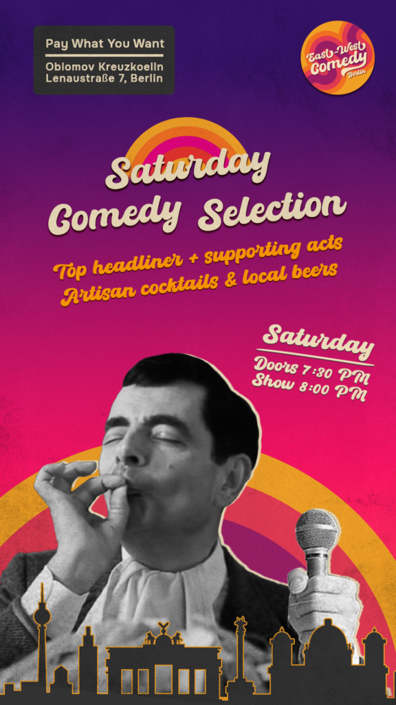 English stand-up: Saturday Comedy Selection w. Tamer Kattan (USA)			 Kreuzberg Neukölln 
								Sat Oct 26 @ 19:30 - 22:00